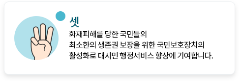 화재피해주민지원안내