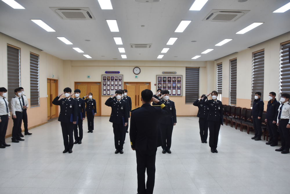 2021.2.25. 정선소방서, 인사발령 신고식.JPG