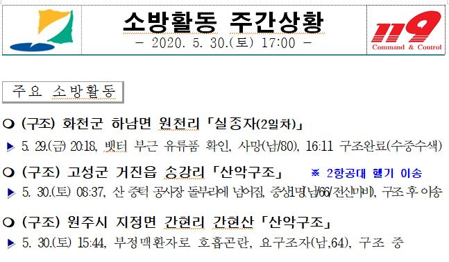 소방활동 주간상황(5.30.토).JPG