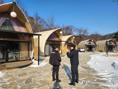 춘천소방서, 겨울철 캠핑장 현장 안전지도 실시