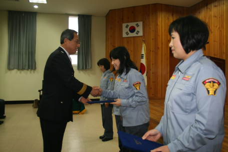 갈말여성의소대 신규대원 임용식