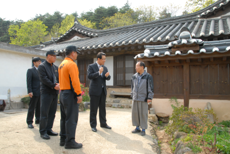 소방서장 대형화재취약대상 및 문화재 지도방문