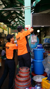 성남시장 보이는 소화기 설치