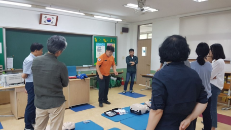 주영초등학교 교직원 심폐소생술 교육 실시