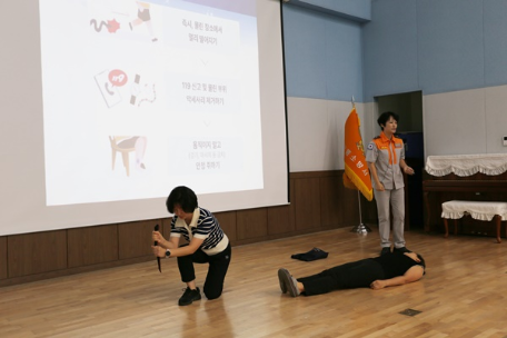 강릉소방서 여성의용소방대 강의경연대회 참가 시연회 개최