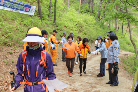 산악안전사고 및 119신고앱 캠페인실시