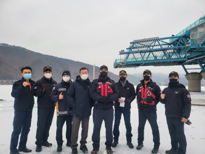 화천소방서, 동계 수난구조 훈련 실시