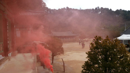 수타사- 산불로 인한 중요 문화재보호 유관기관 합동 소방훈련