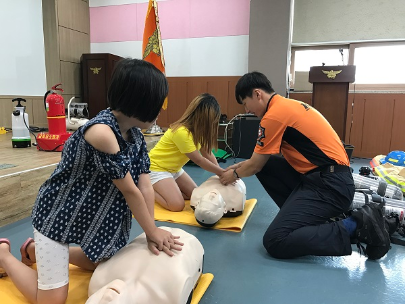 홍천소방서, 홍천군 드림스타트 대상 소방안전체험교실 운영