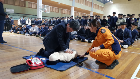 홍천소방서, 생명을 살리는 심폐소생술 홍보