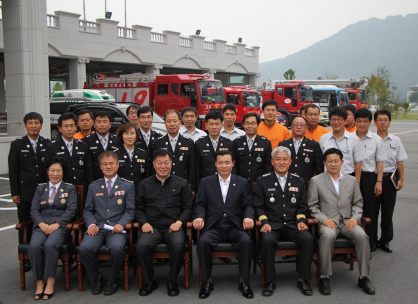 남상호 소방방재청장 인제소방서 격려 방문