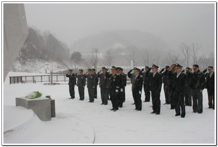 정선소방서 충혼탑 참배