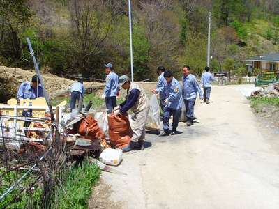 고한의용소방대 자매결연마을 봉사활동