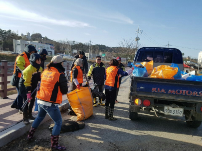 (20.11.11.) 평창소방서 대관령남ㆍ여의소대, 하천 정화활동 진행