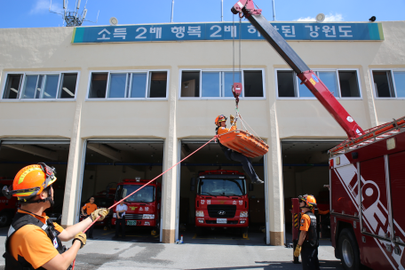 여름철 산악사고 대비 구조훈련