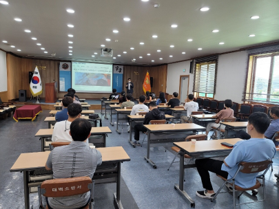 태백소방서, 119구급대원 응급산모 이송교육 실시