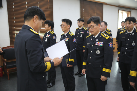 태백소방서, 전입 및 승진자 임명장 수여식