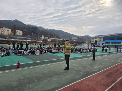 양구소방서, 양구초 대상 공공기관 합동소방훈련 실시